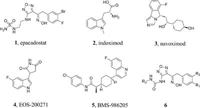 Discovery of Icotinib-1,2,3-Triazole Derivatives as IDO1 Inhibitors